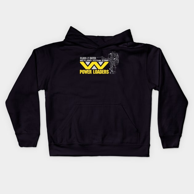 Weyland Yutani Power Loaders Kids Hoodie by Meta Cortex